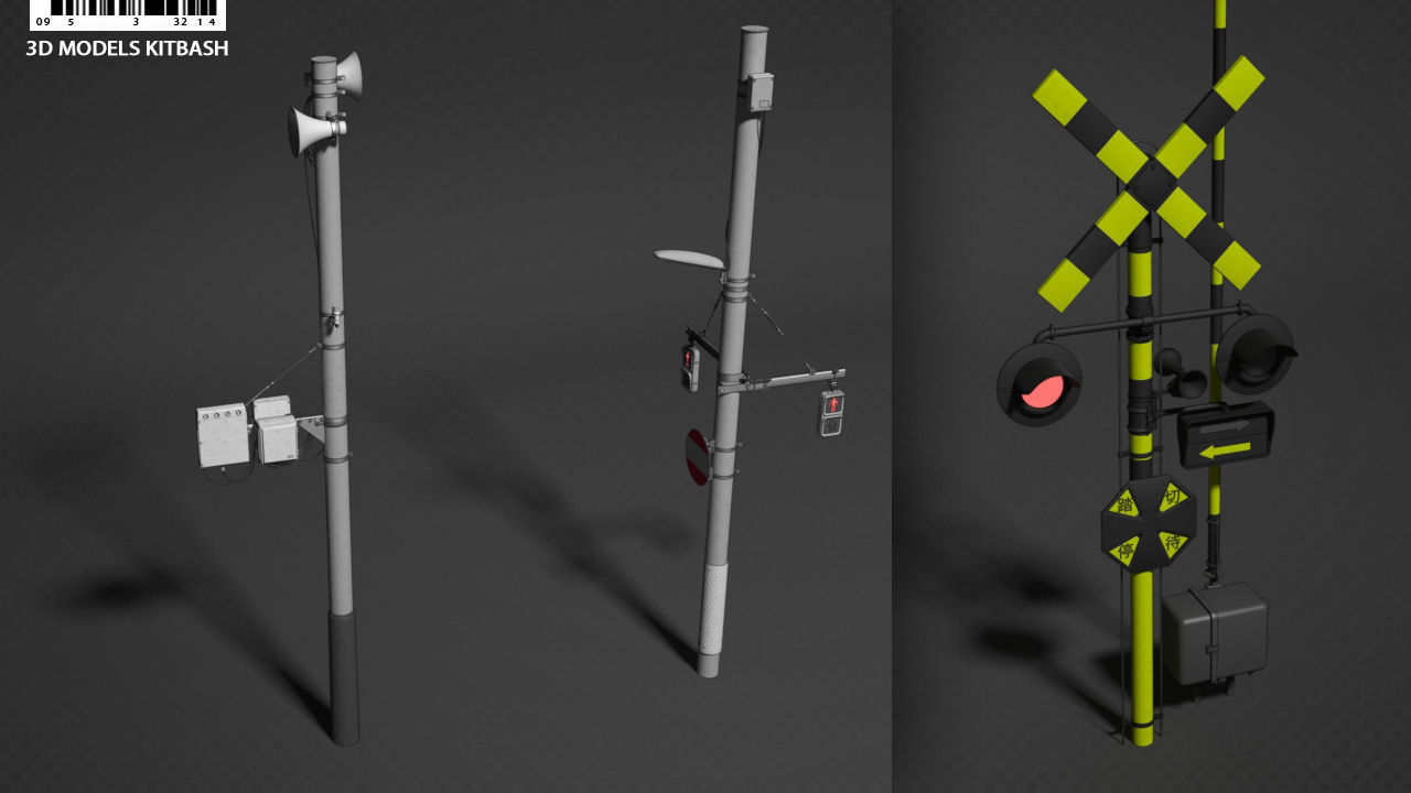 Tokyo street props 3D model_4