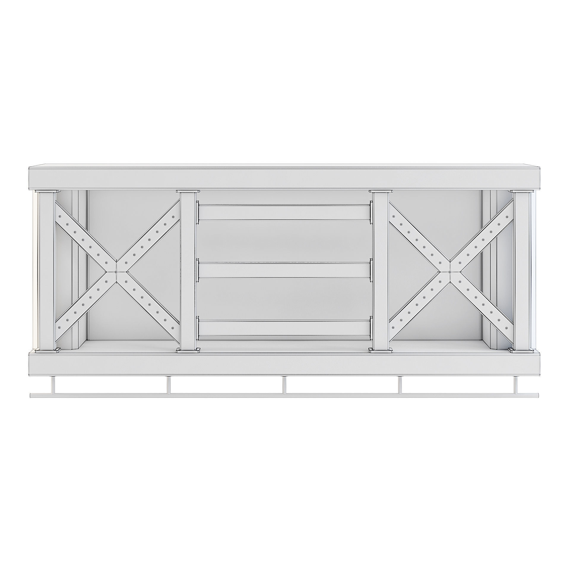 Factory Side Wall Upper 3D model_5