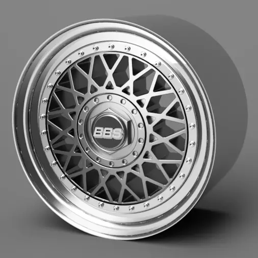 1 24 Scale BBS RM 16 Inch with Toyo Proxes style tires 3D print model_0