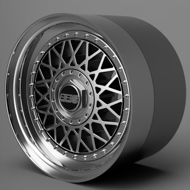 1 24 Scale BBS RM 16 Inch with Toyo Proxes style tires 3D print model_1