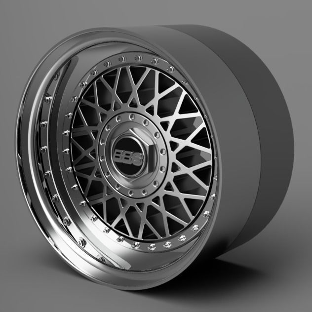 1 24 Scale BBS RM 16 Inch with Toyo Proxes style tires 3D print model_2