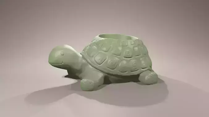 Cute Turtleplanter Turtle Decor Kawaii highpoly