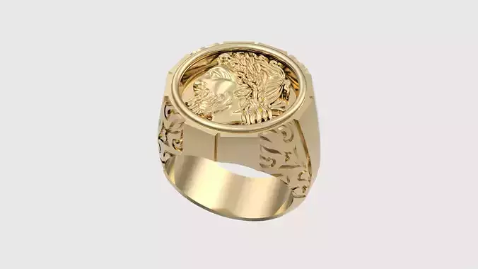 Ancient Greek Zeus Ring JDBCo 3D print model