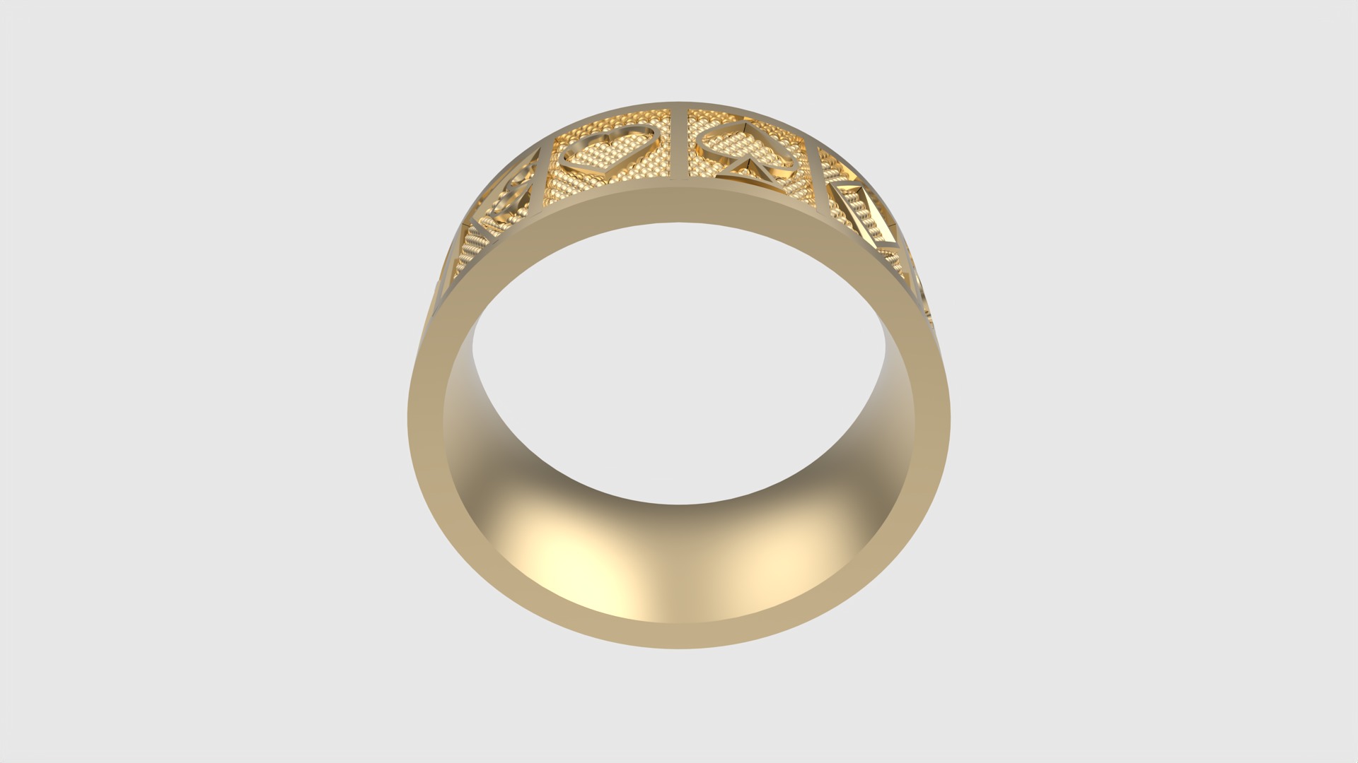 Poker Card Suit Ring JDBCo 3D print model_14