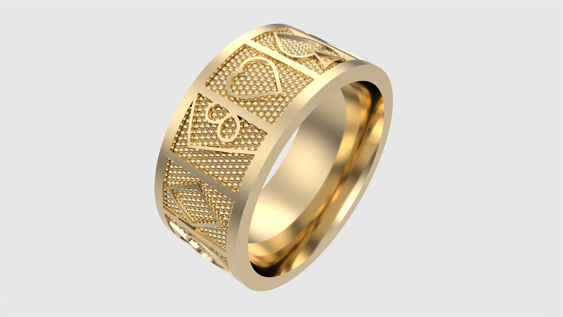 Poker Card Suit Ring JDBCo 3D print model_21