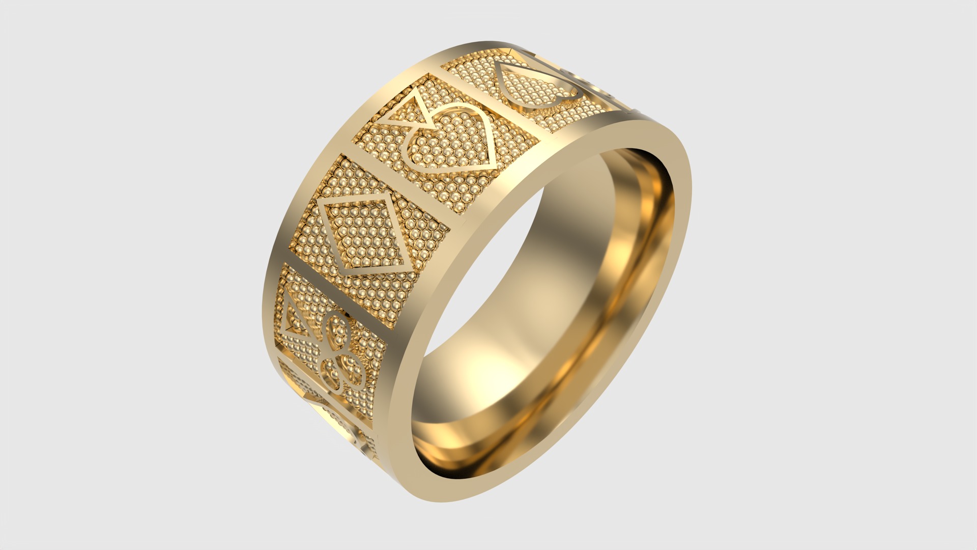 Poker Card Suit Ring JDBCo 3D print model_28