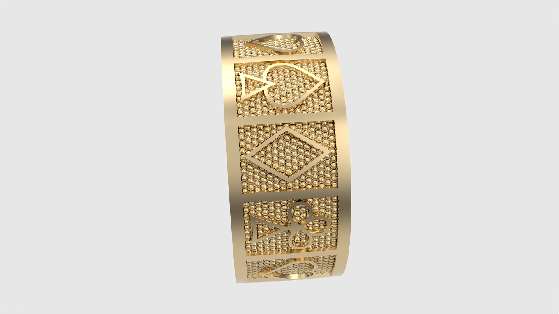 Poker Card Suit Ring JDBCo 3D print model_30