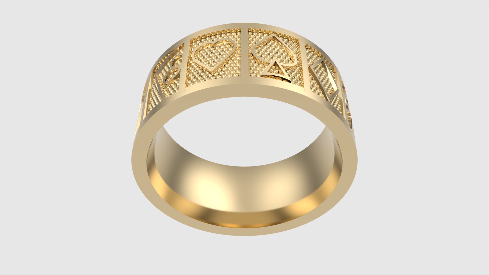 Poker Card Suit Ring JDBCo 3D print model_19