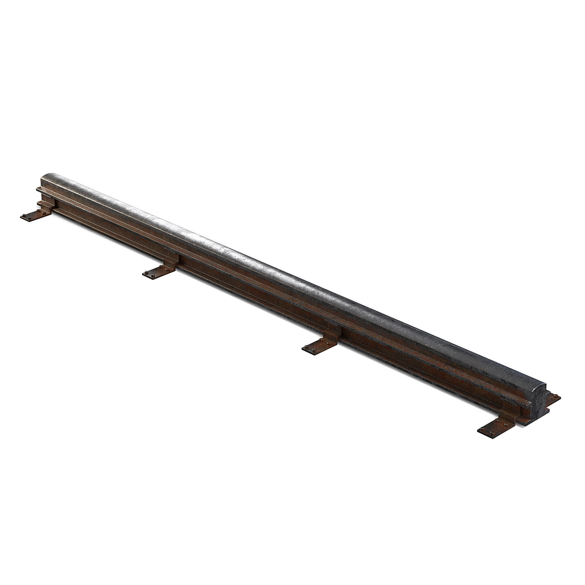 Metal Rail 3D model_2