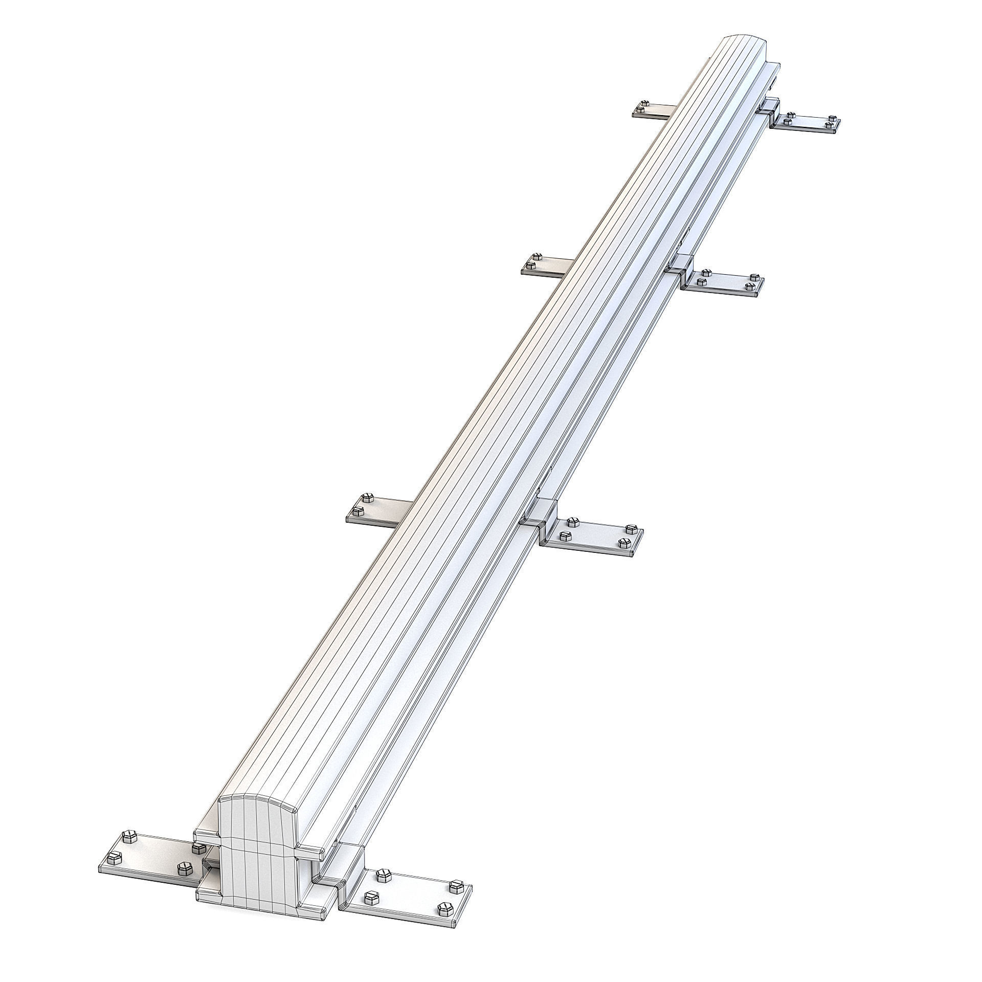 Metal Rail 3D model_7