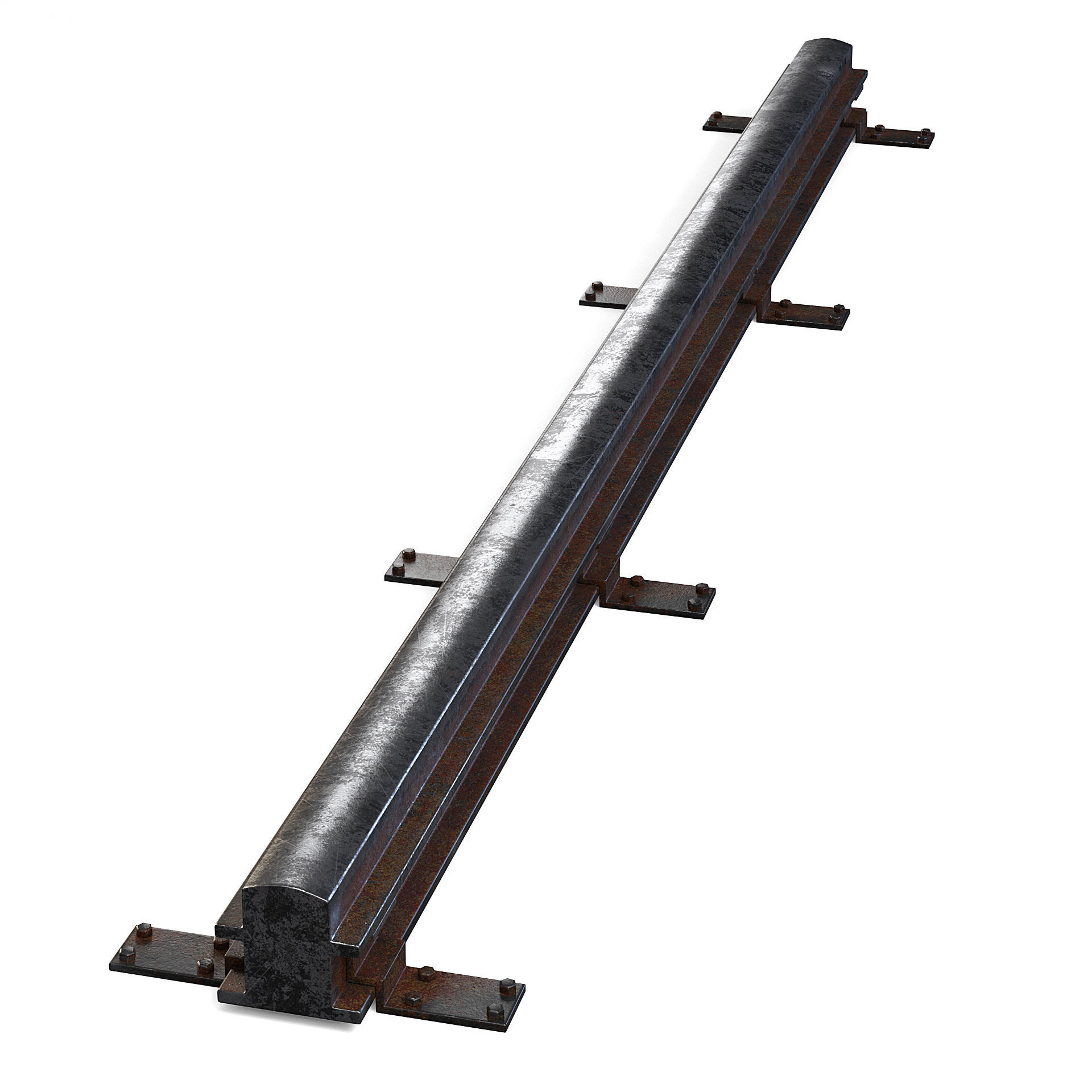 Metal Rail 3D model_6