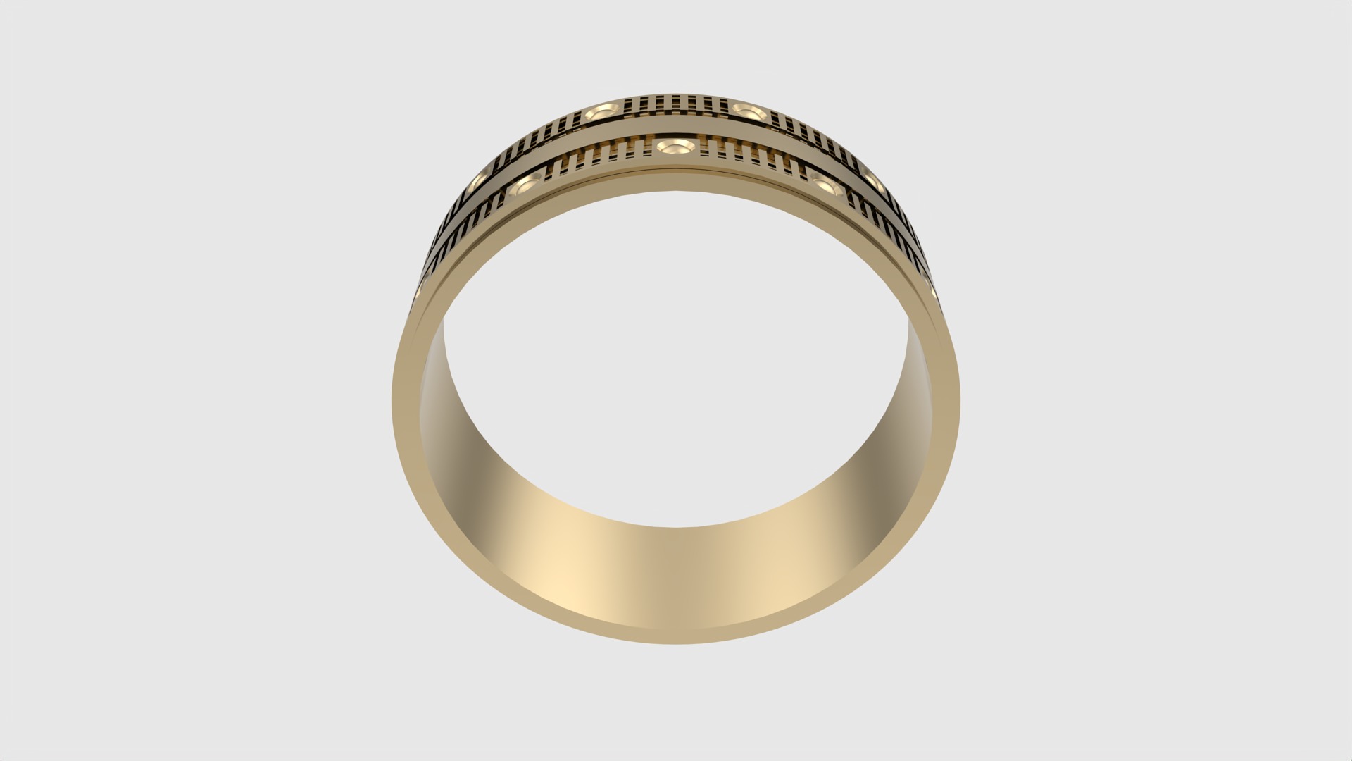 Intricate Geometric Inlay Ring JDBCo 3D print model_14