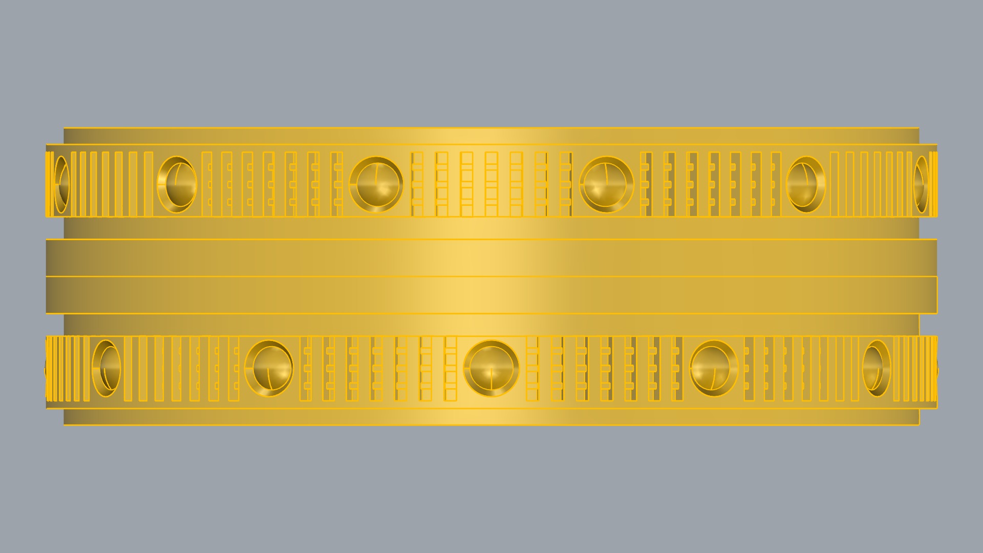 Intricate Geometric Inlay Ring JDBCo 3D print model_11