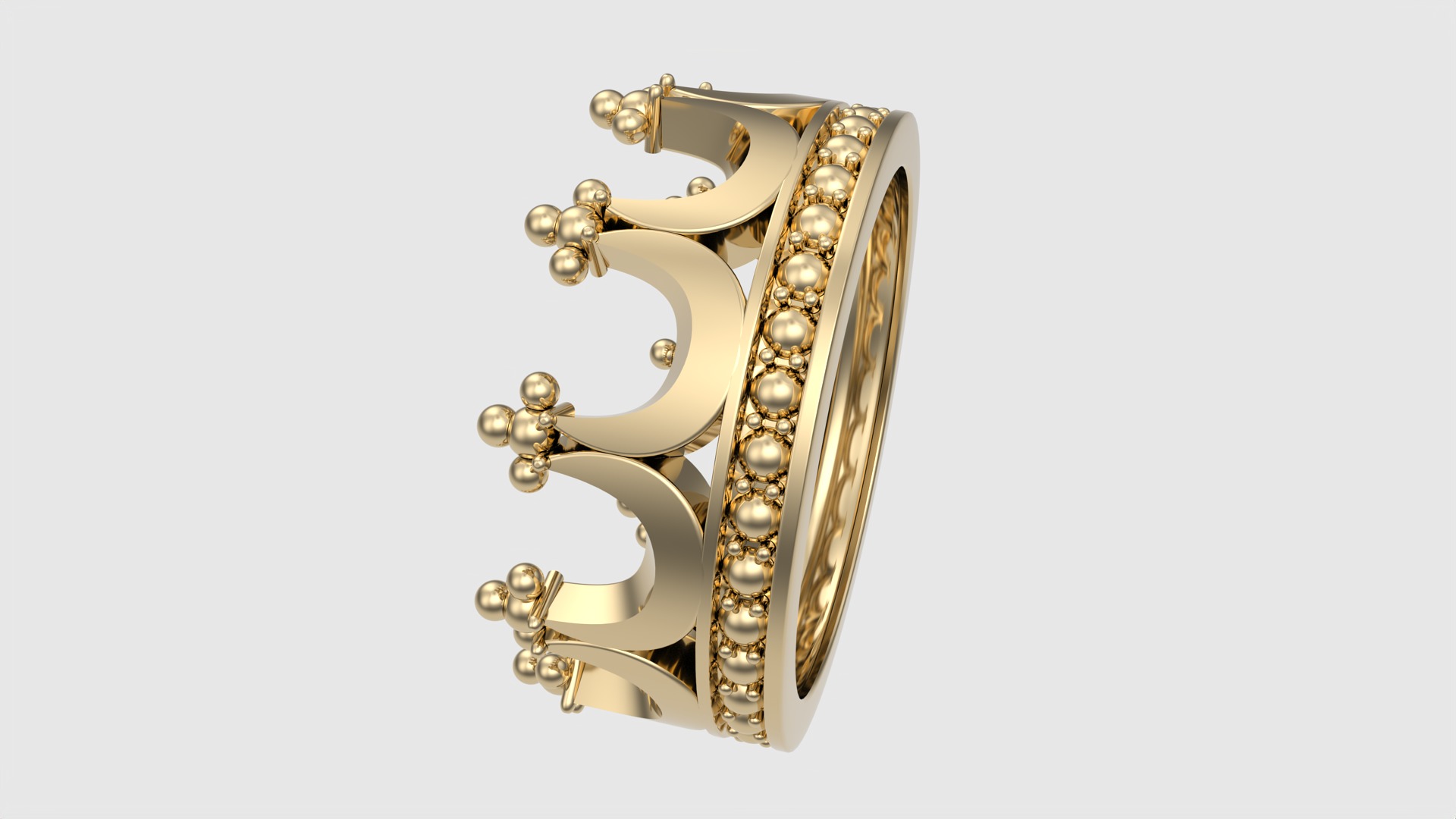 Royal Crown-Themed Ring JDBCo 3D print model_22