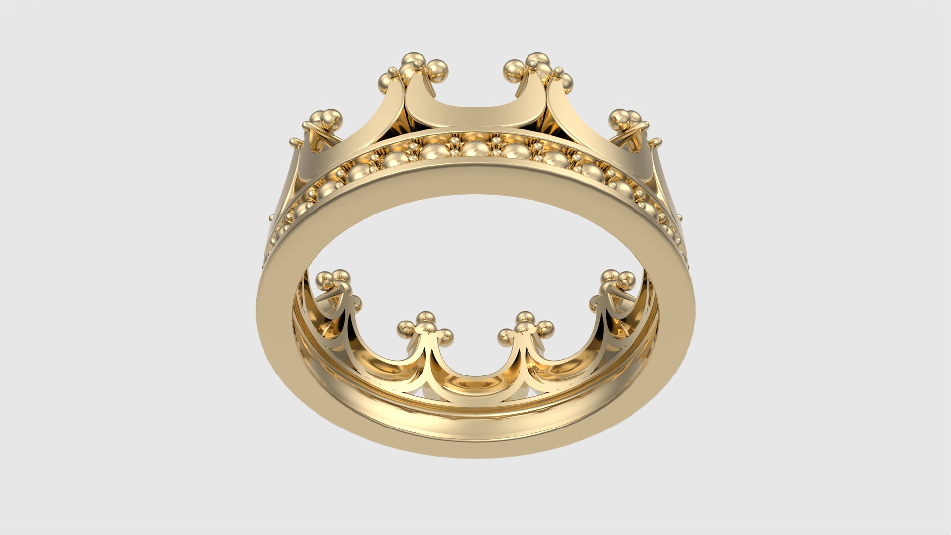 Royal Crown-Themed Ring JDBCo 3D print model_19
