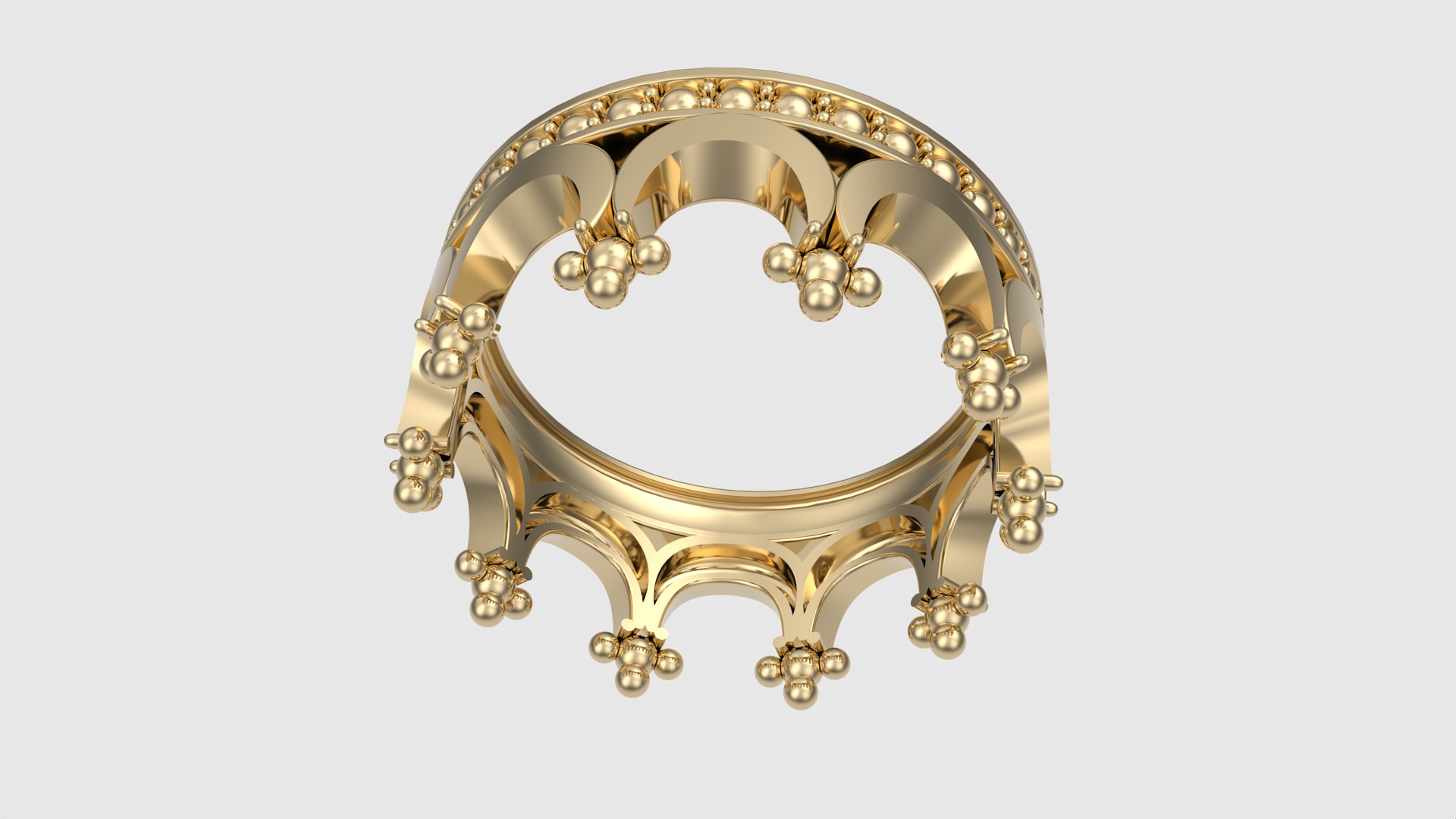 Royal Crown-Themed Ring JDBCo 3D print model_26