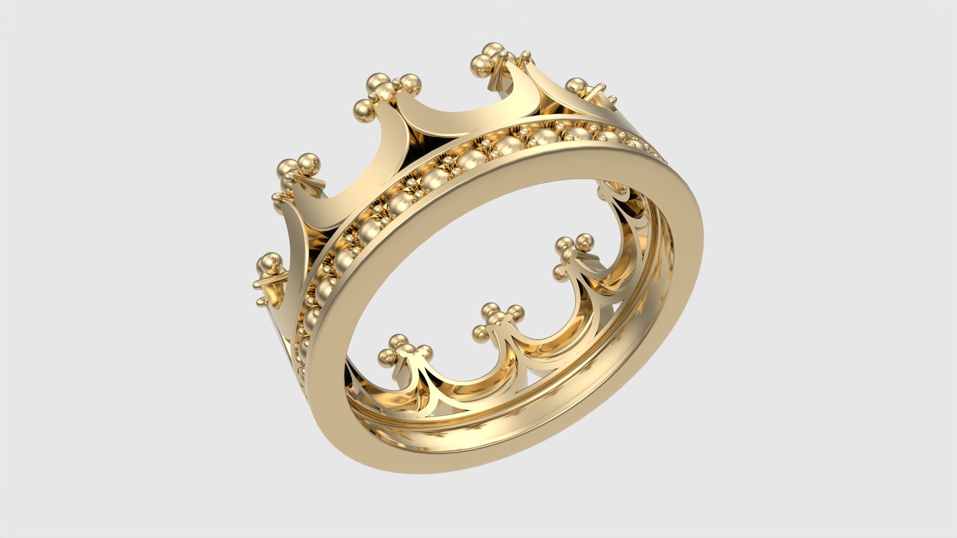 Royal Crown-Themed Ring JDBCo 3D print model_20
