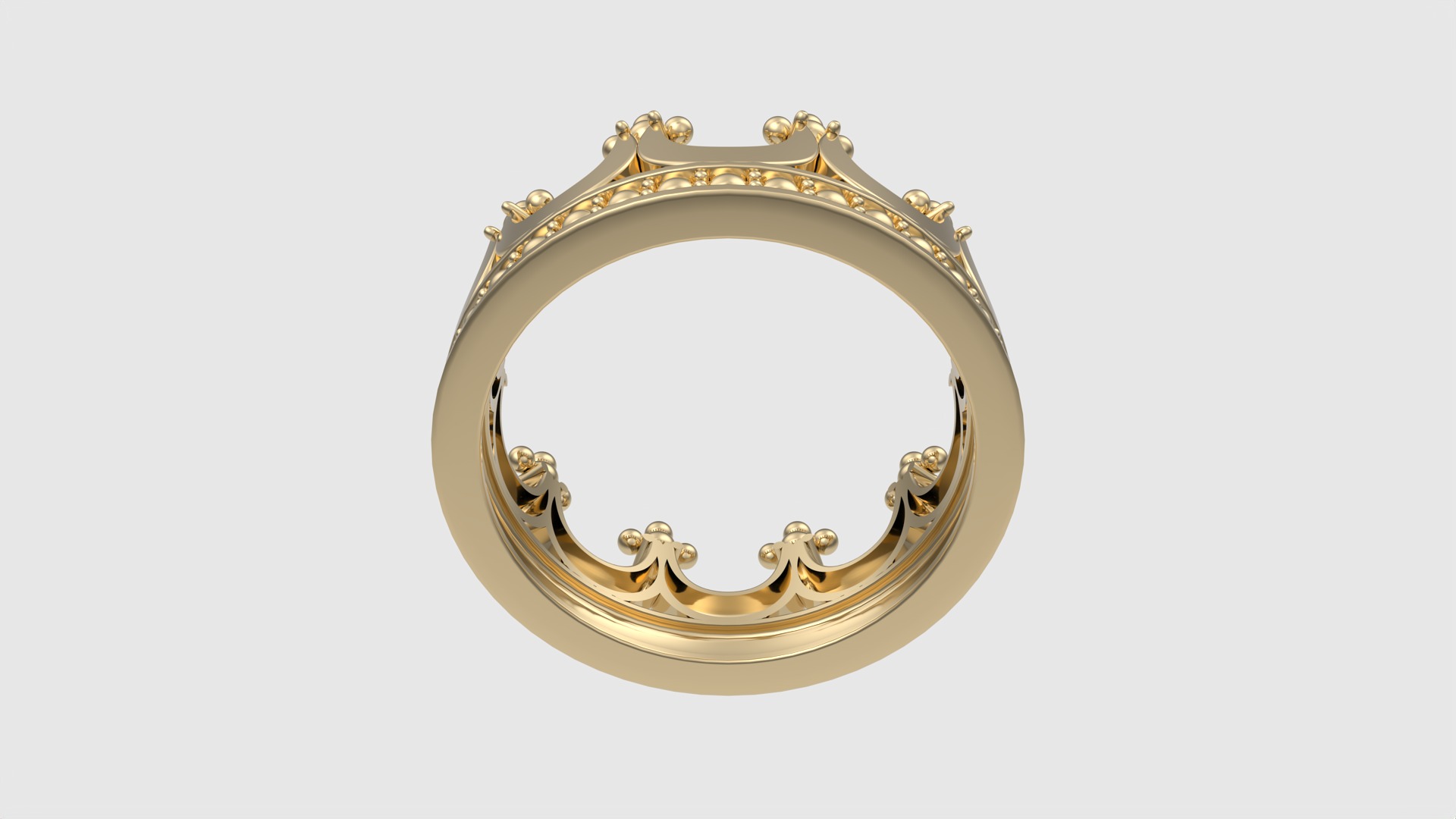 Royal Crown-Themed Ring JDBCo 3D print model_14