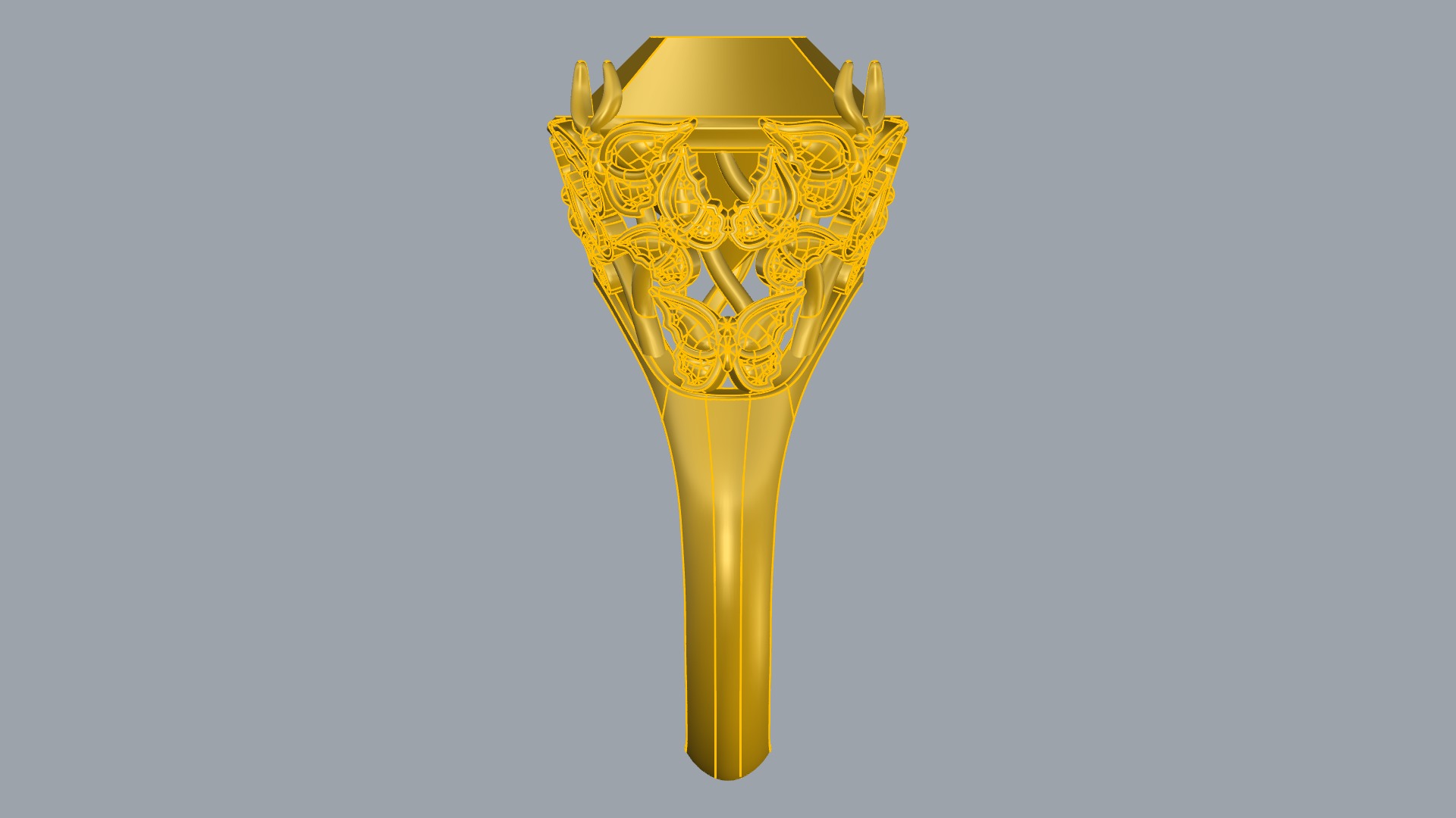 Ornate Floral Signet Ring JDBCo 3D print model_9