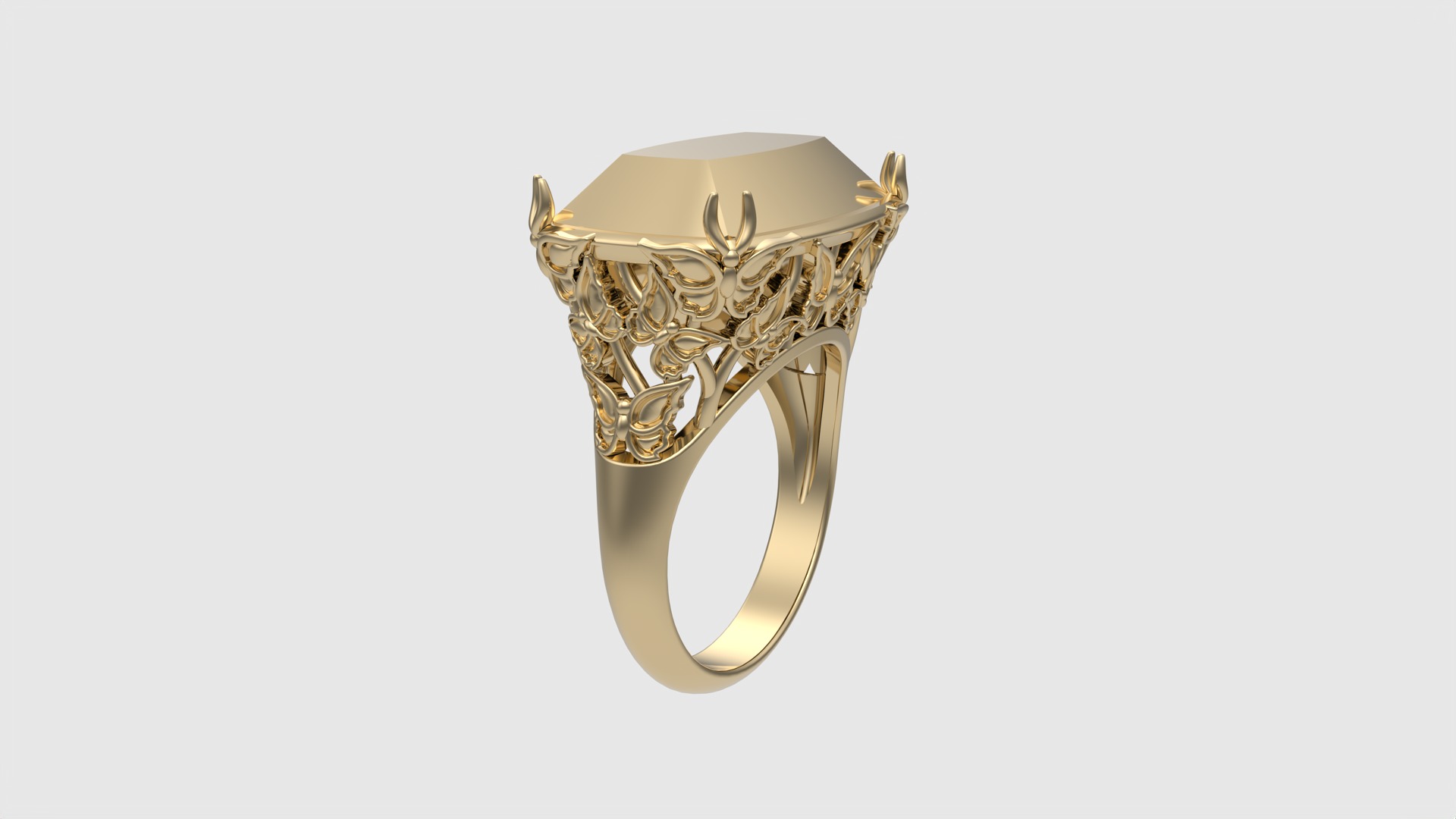 Ornate Floral Signet Ring JDBCo 3D print model_17