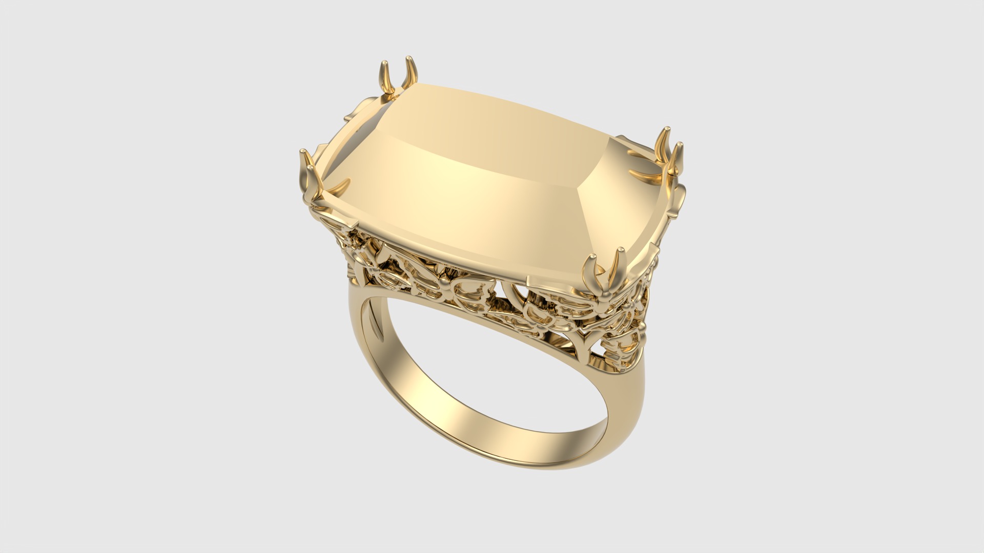 Ornate Floral Signet Ring JDBCo 3D print model_18