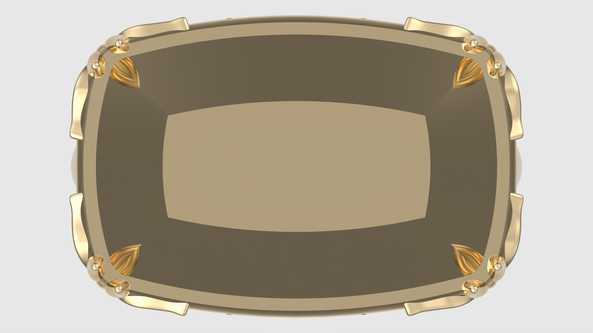 Ornate Floral Signet Ring JDBCo 3D print model_4