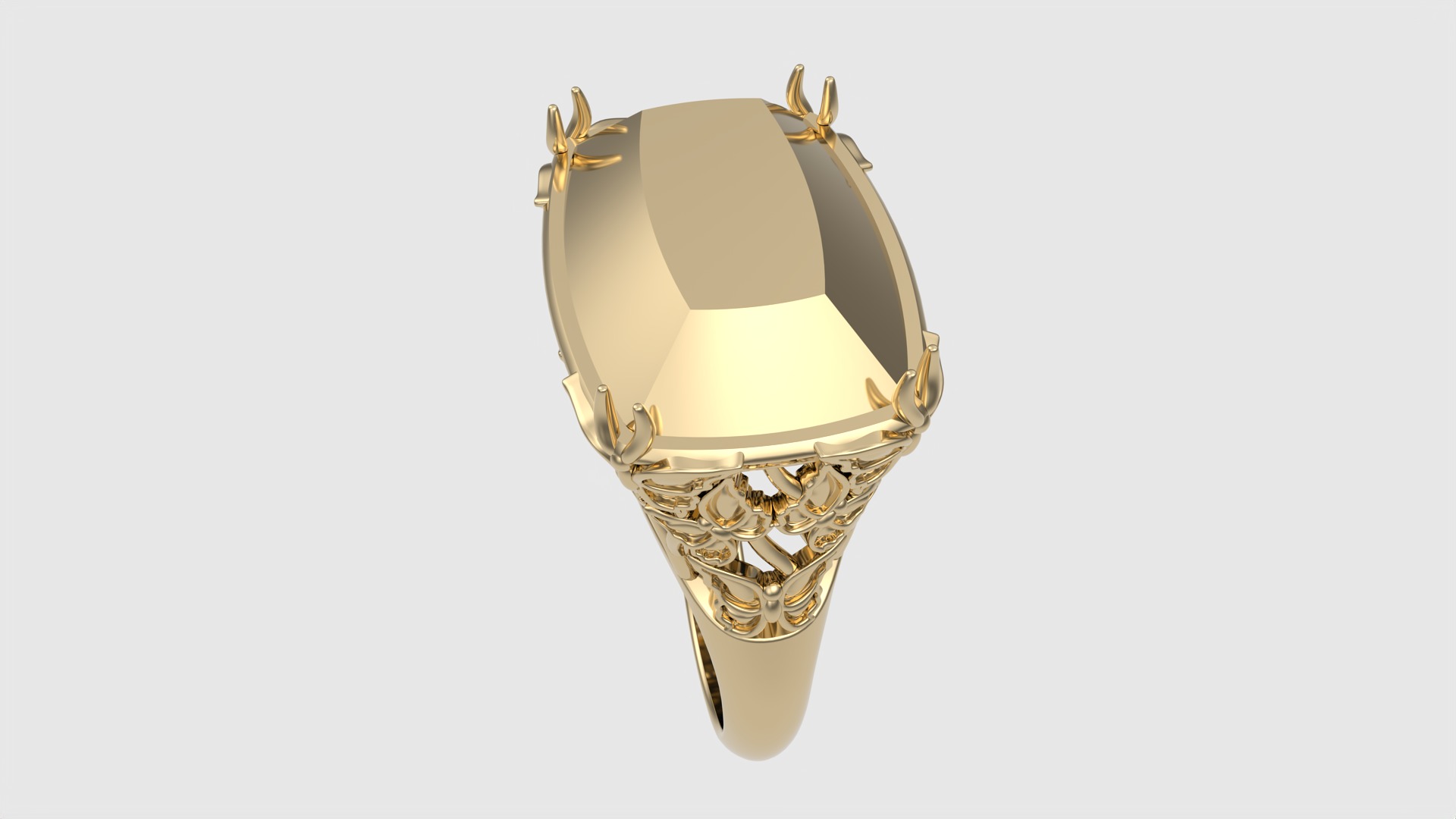 Ornate Floral Signet Ring JDBCo 3D print model_23