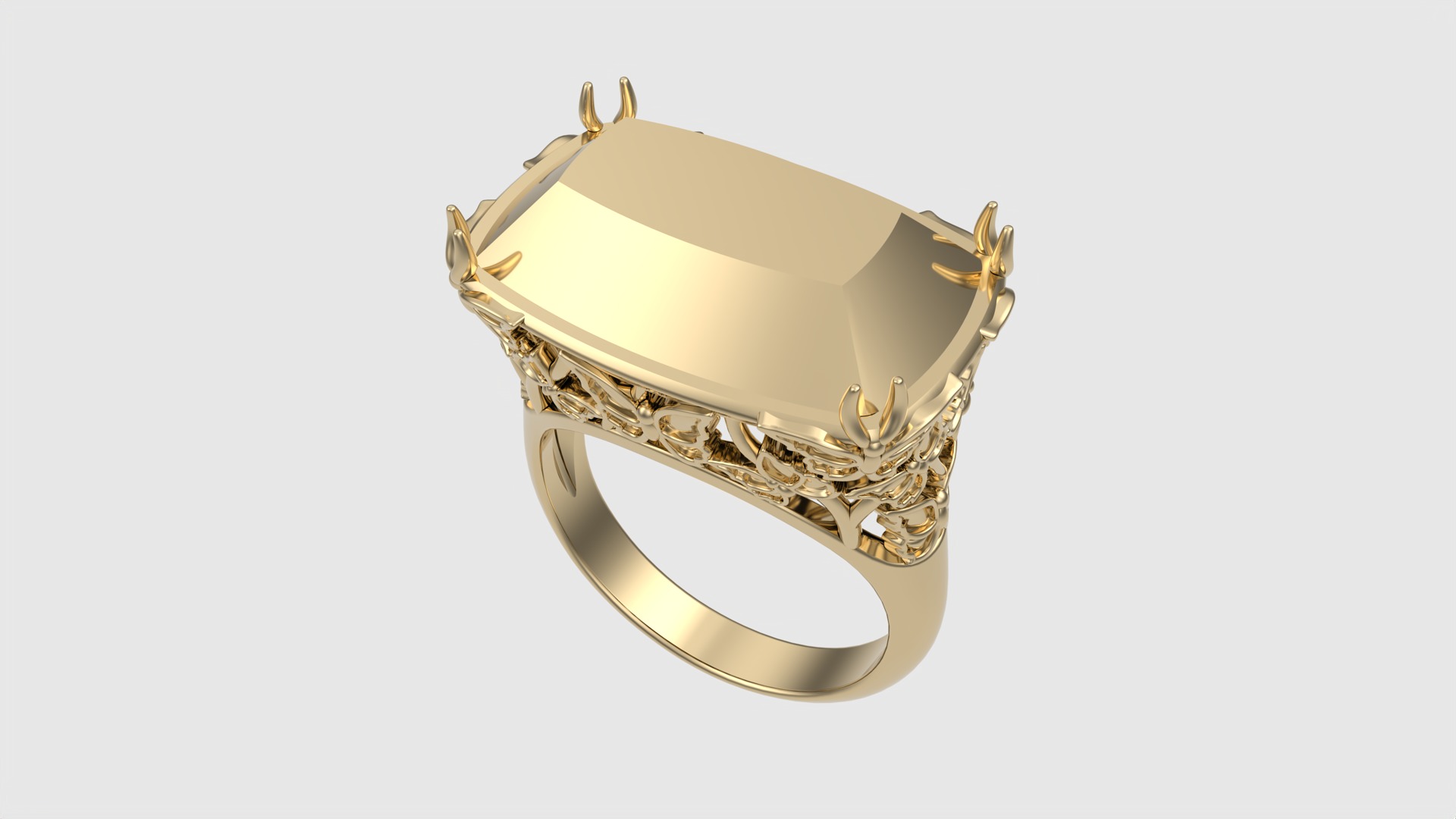 Ornate Floral Signet Ring JDBCo 3D print model_25