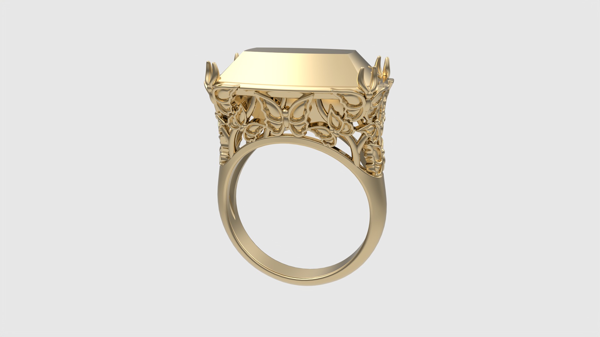 Ornate Floral Signet Ring JDBCo 3D print model_13