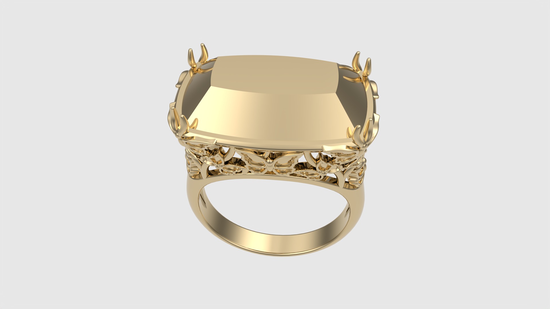 Ornate Floral Signet Ring JDBCo 3D print model_26