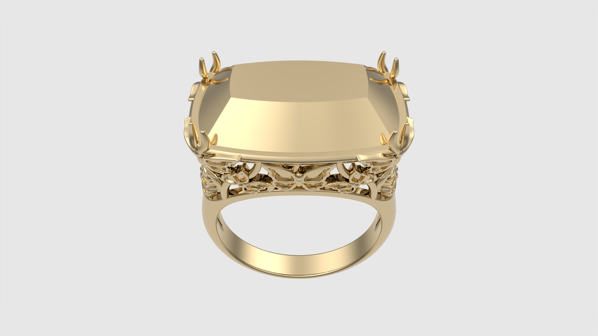 Ornate Floral Signet Ring JDBCo 3D print model_19
