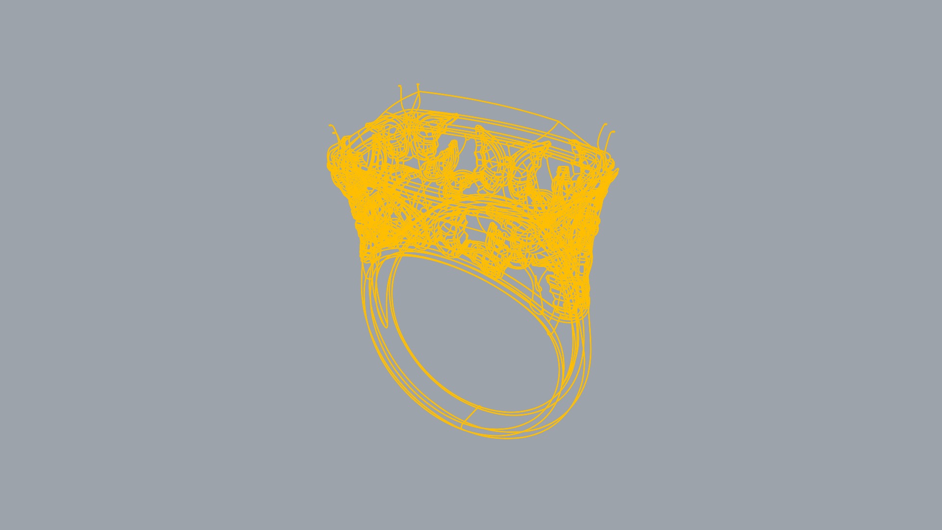 Ornate Floral Signet Ring JDBCo 3D print model_6