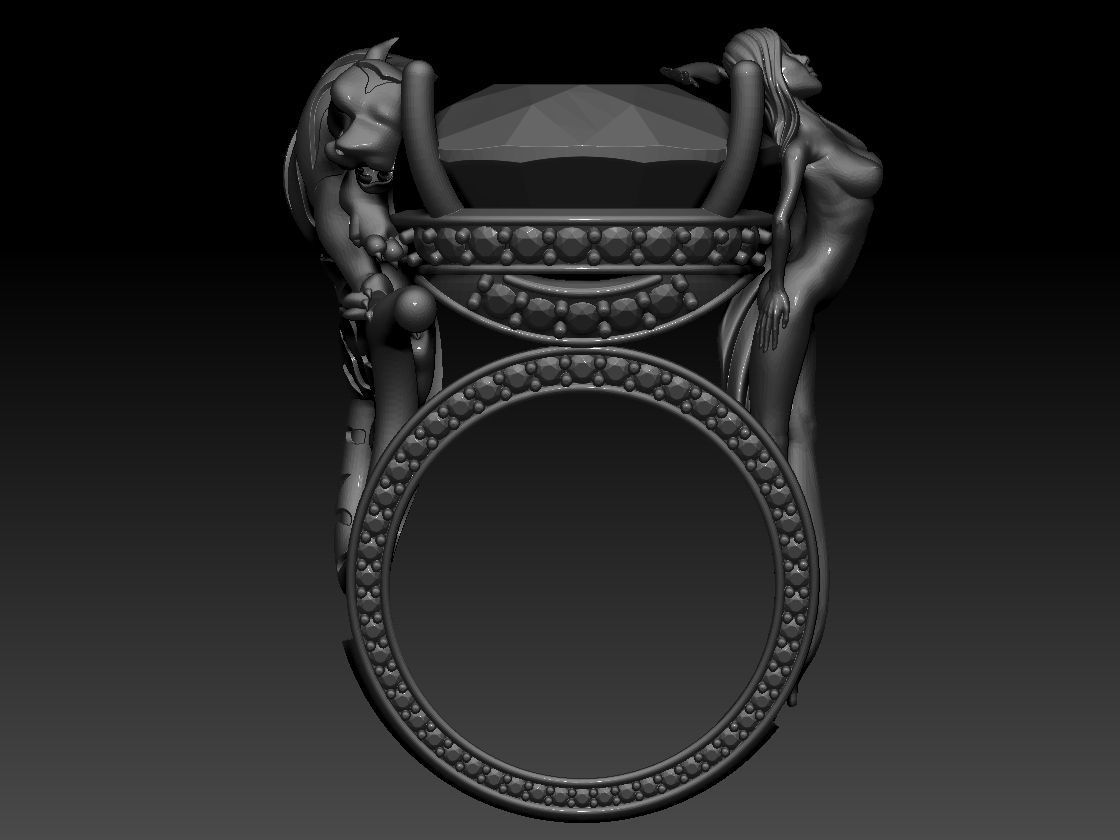 Magerit Instinto Ring 3D print model 3D print model_15