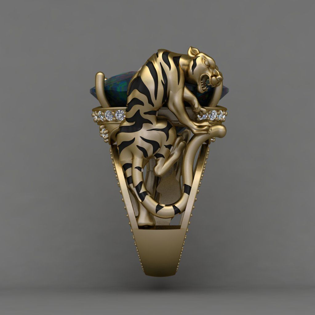 Magerit Instinto Ring 3D print model 3D print model_4