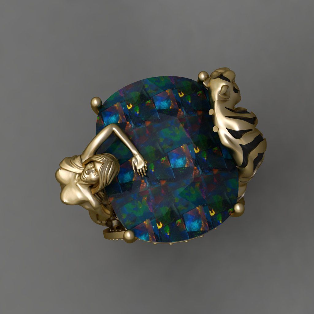 Magerit Instinto Ring 3D print model 3D print model_6