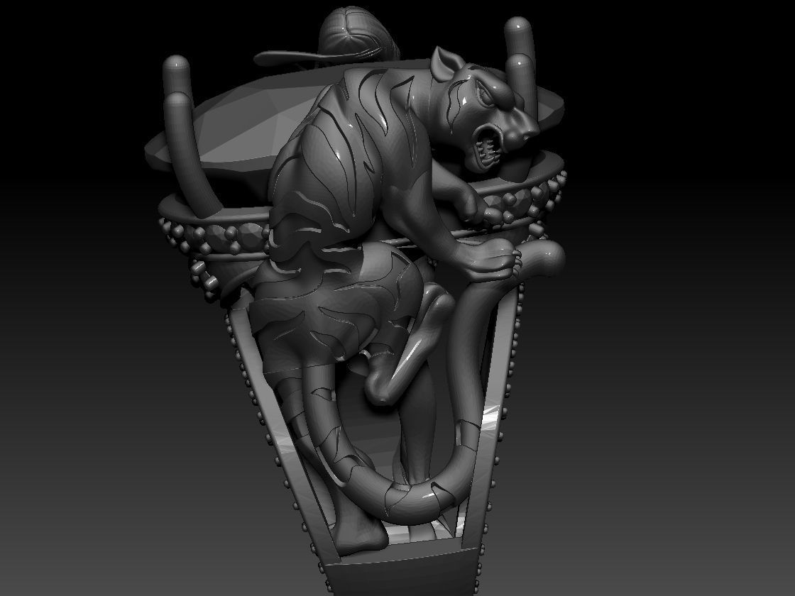 Magerit Instinto Ring 3D print model 3D print model_14