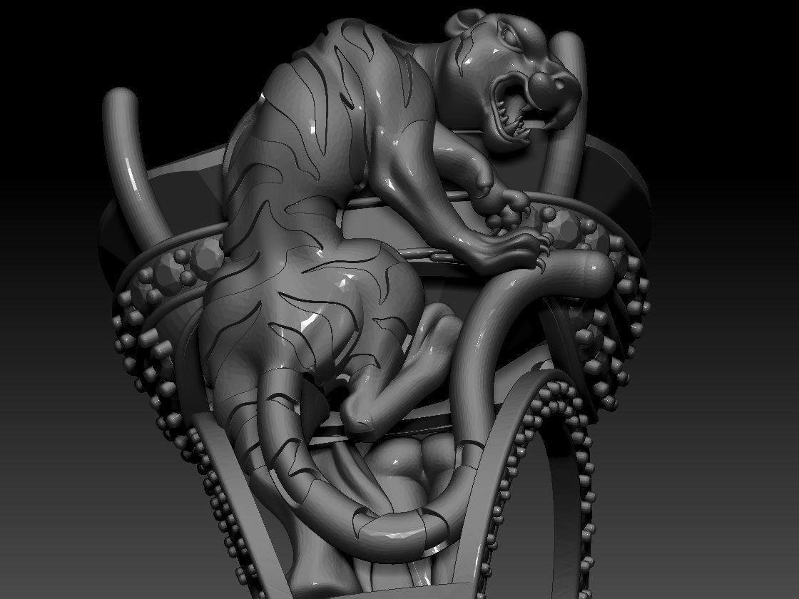 Magerit Instinto Ring 3D print model 3D print model_9