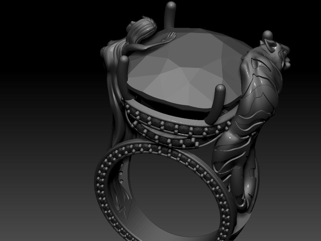 Magerit Instinto Ring 3D print model 3D print model_16