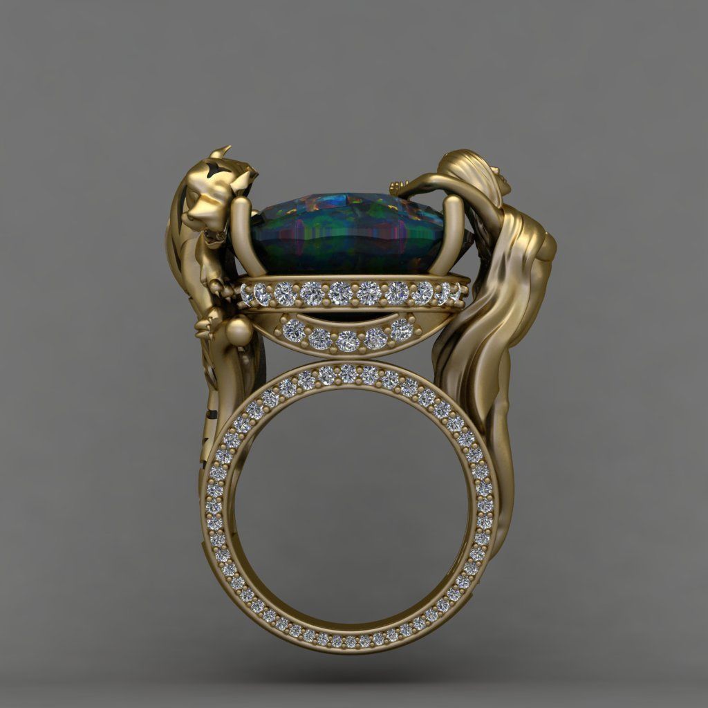 Magerit Instinto Ring 3D print model 3D print model_2