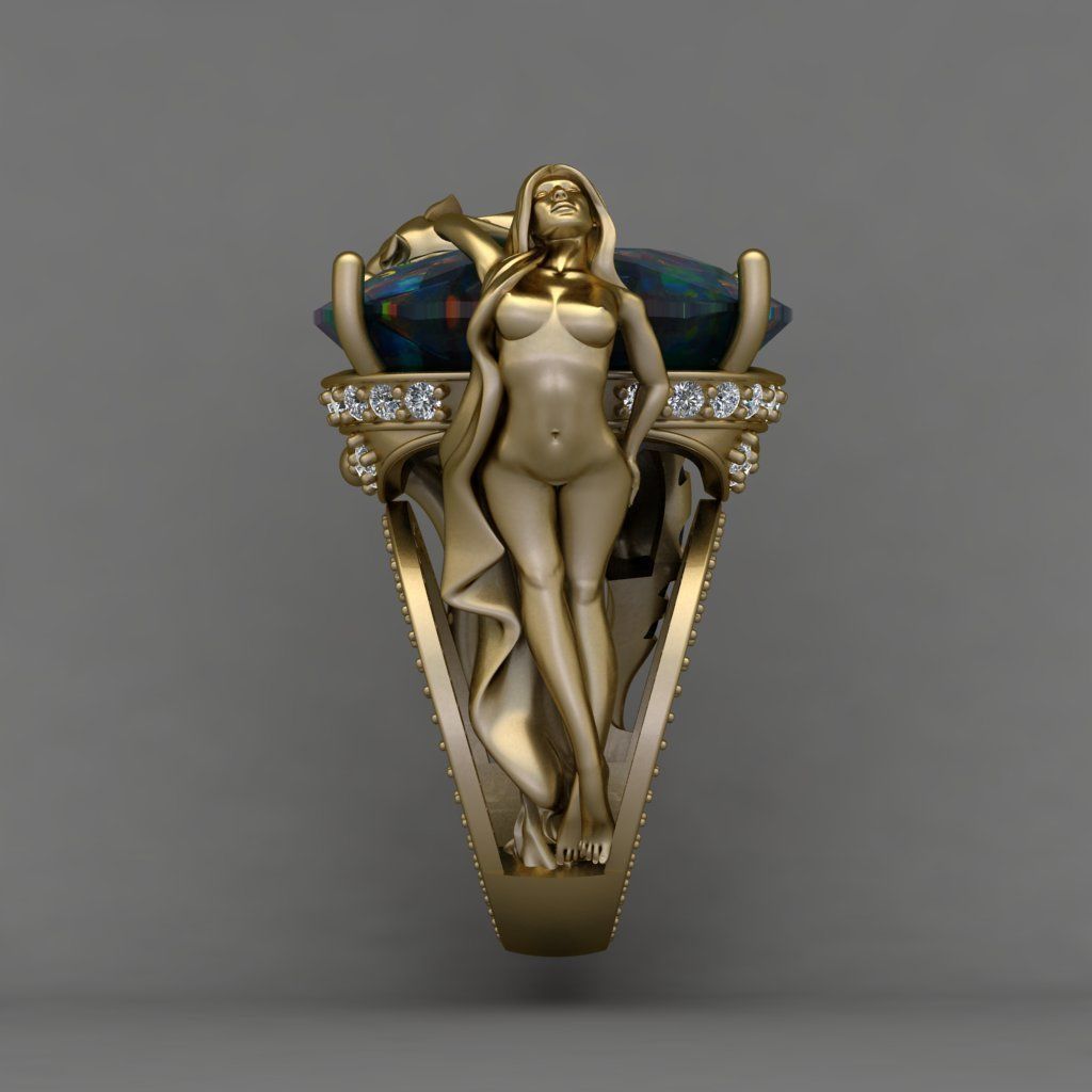 Magerit Instinto Ring 3D print model 3D print model_5