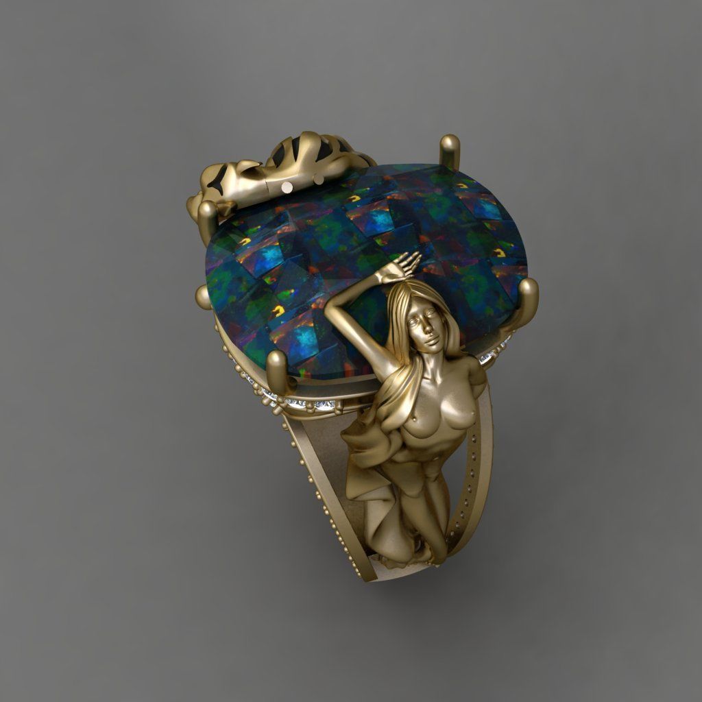 Magerit Instinto Ring 3D print model 3D print model_3