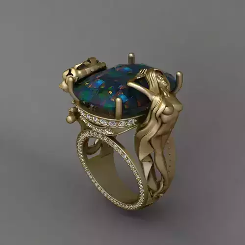 Magerit Instinto Ring 3D print model 3D print model