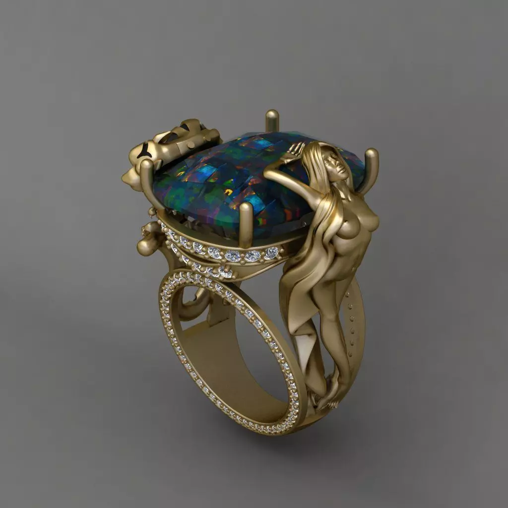 Magerit Instinto Ring 3D print model 3D print model_0