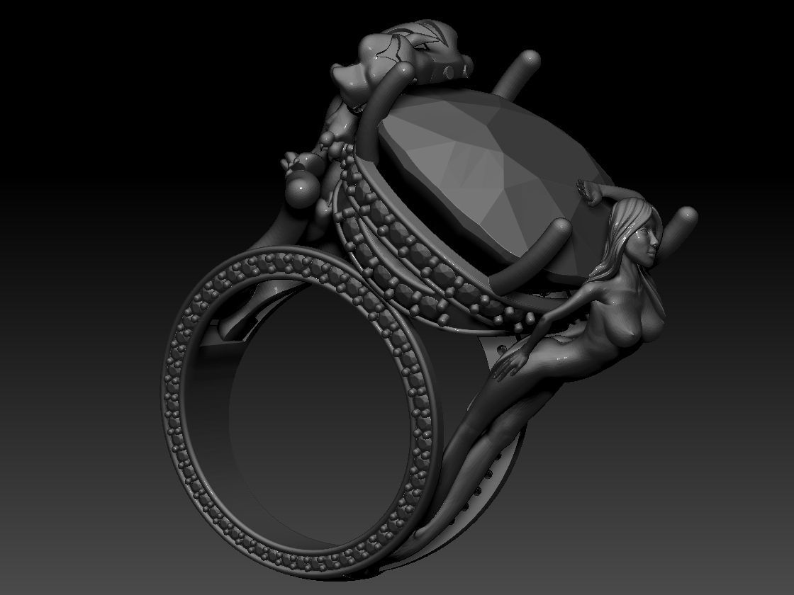 Magerit Instinto Ring 3D print model 3D print model_17