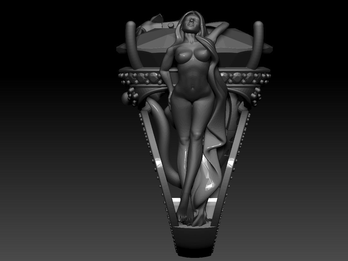 Magerit Instinto Ring 3D print model 3D print model_11