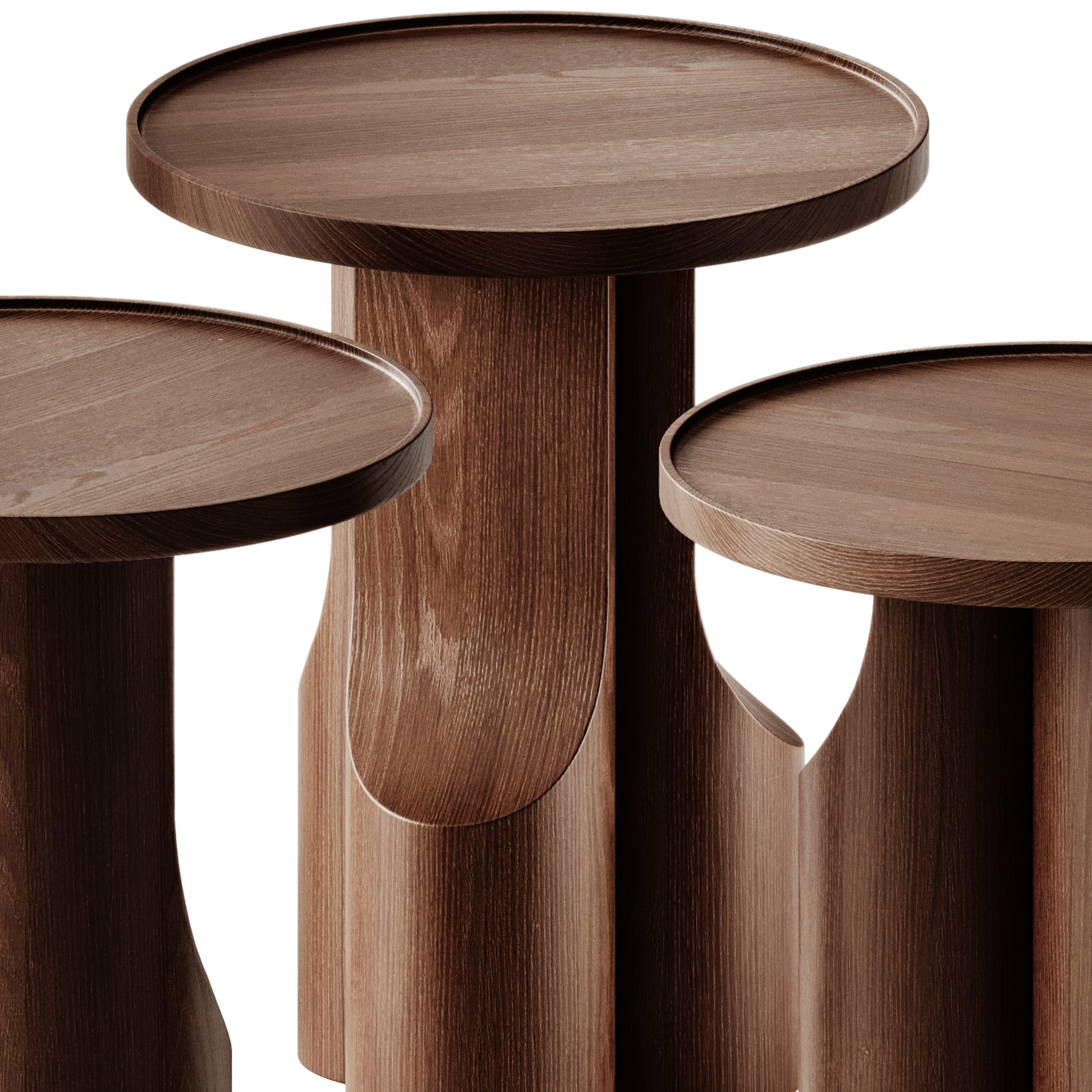 AM PM Stigido Round Side Tables set 3  3D model_7