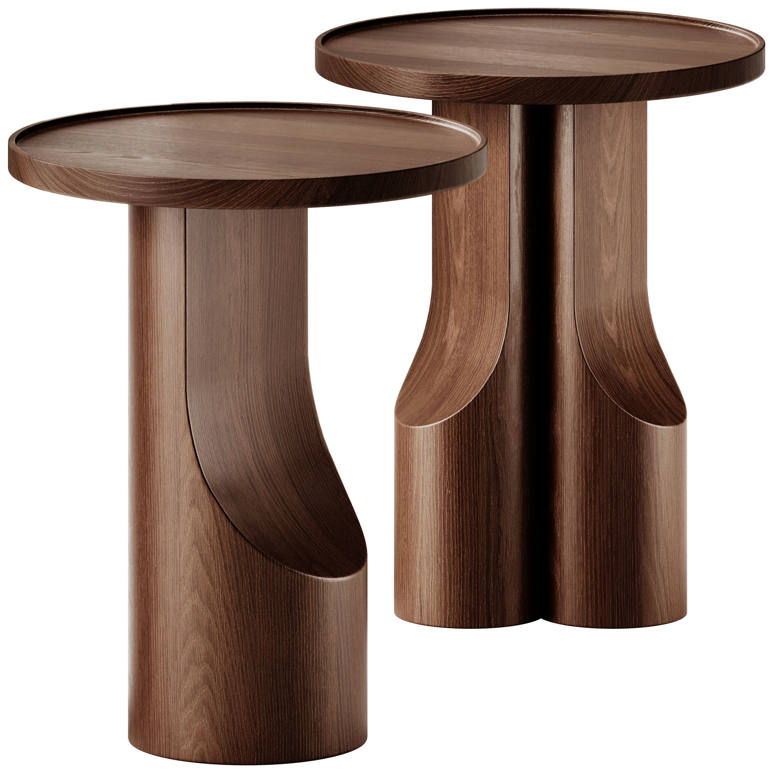 AM PM Stigido Round Side Tables set 3  3D model_3