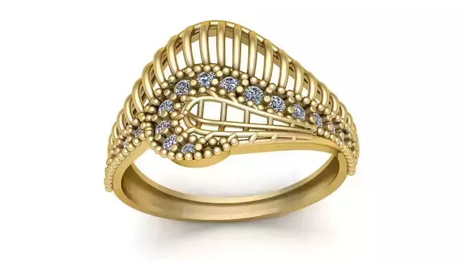 Engagement Ring For Women 3d Printable Model 3D print model