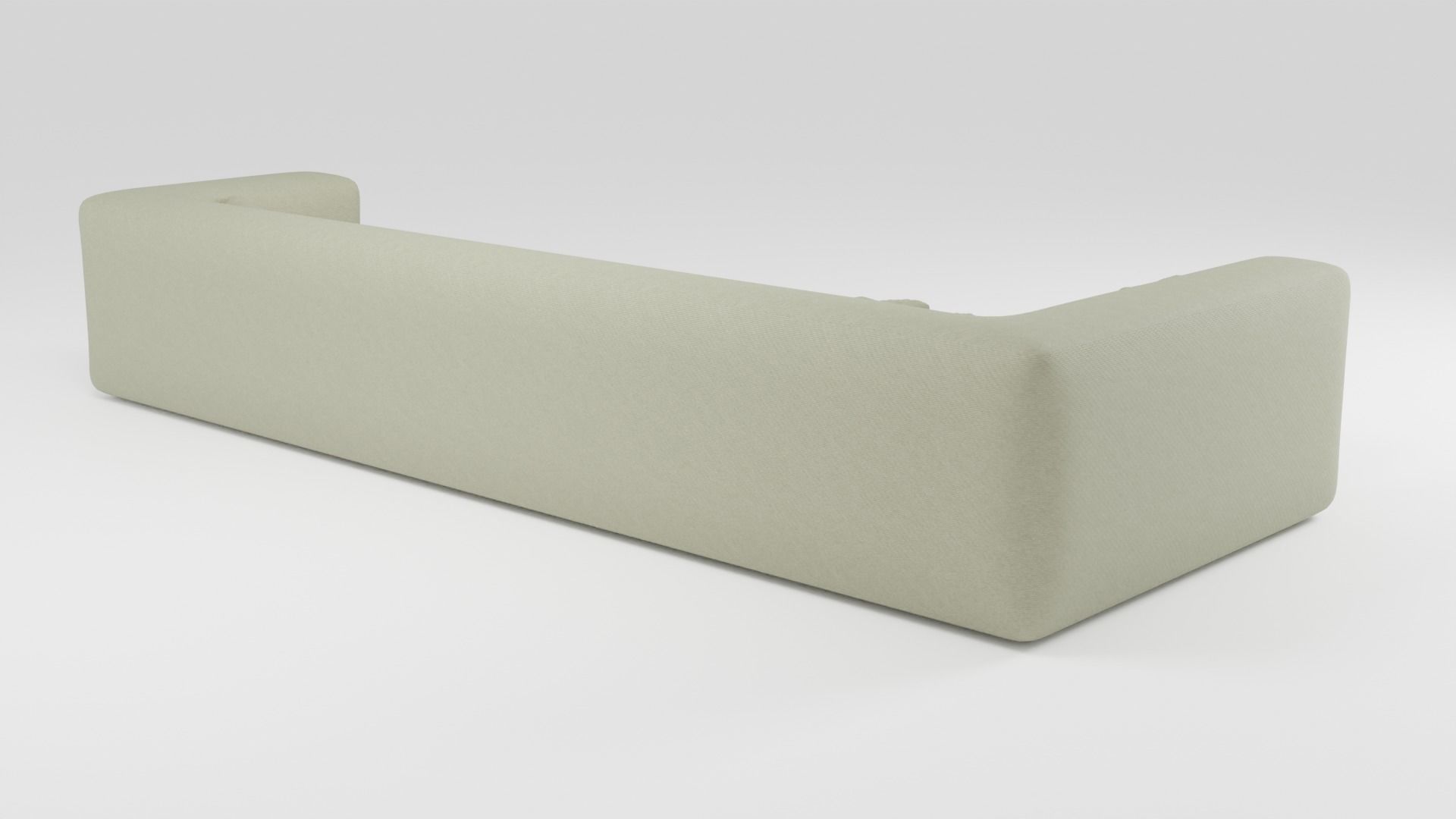 Large comfortable sofa in green tones 3D model_3