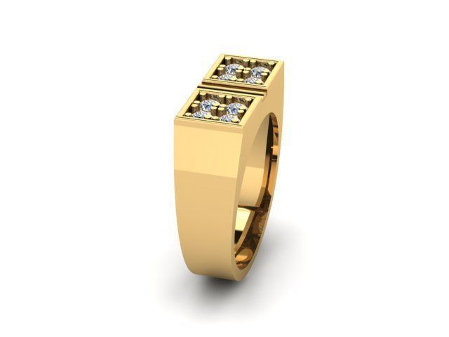 man ring 3D print model_9
